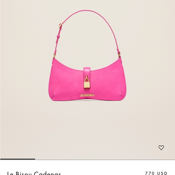 JACQUEMUS Pink Le Raphia 'Le Bisou Cadenas' Bag NWT in dust bag - Picture 11 of 12